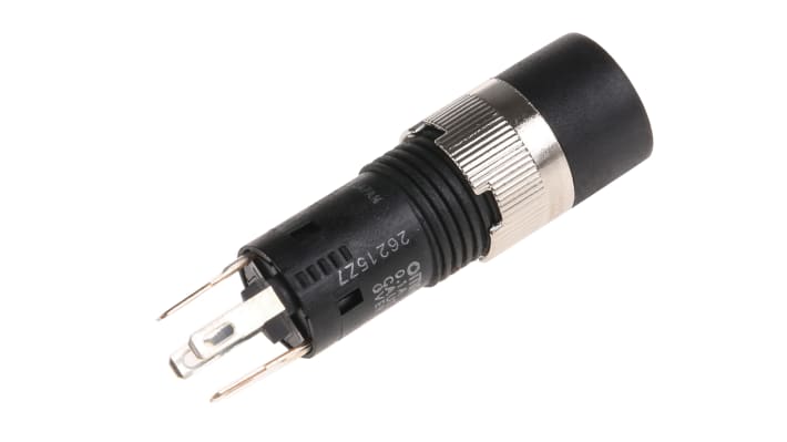 Interruttore a pulsante Omron A3DT-7121, SPST luminoso, montaggio a pannello, diametro foratura 8 mm, corrente 100 mA a 30 V cc.