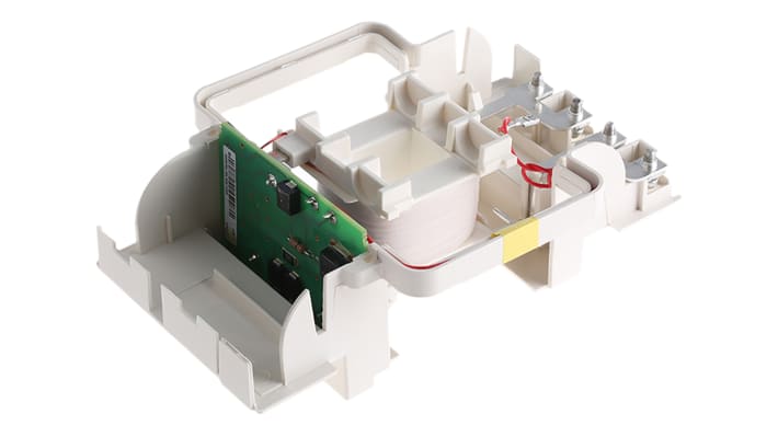 Bobina contattore Schneider Electric LX1D8B7 per serie LC1, 3 poli, con soppressione coil e contatti ausiliari 1 NA + 1 NC.