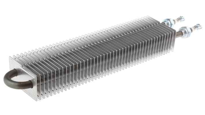 Riscaldatore tubolare alettato Acim Jouanin RA 4080 1000, potenza 1 kW, per riscaldamento aria fino a +200 °C.