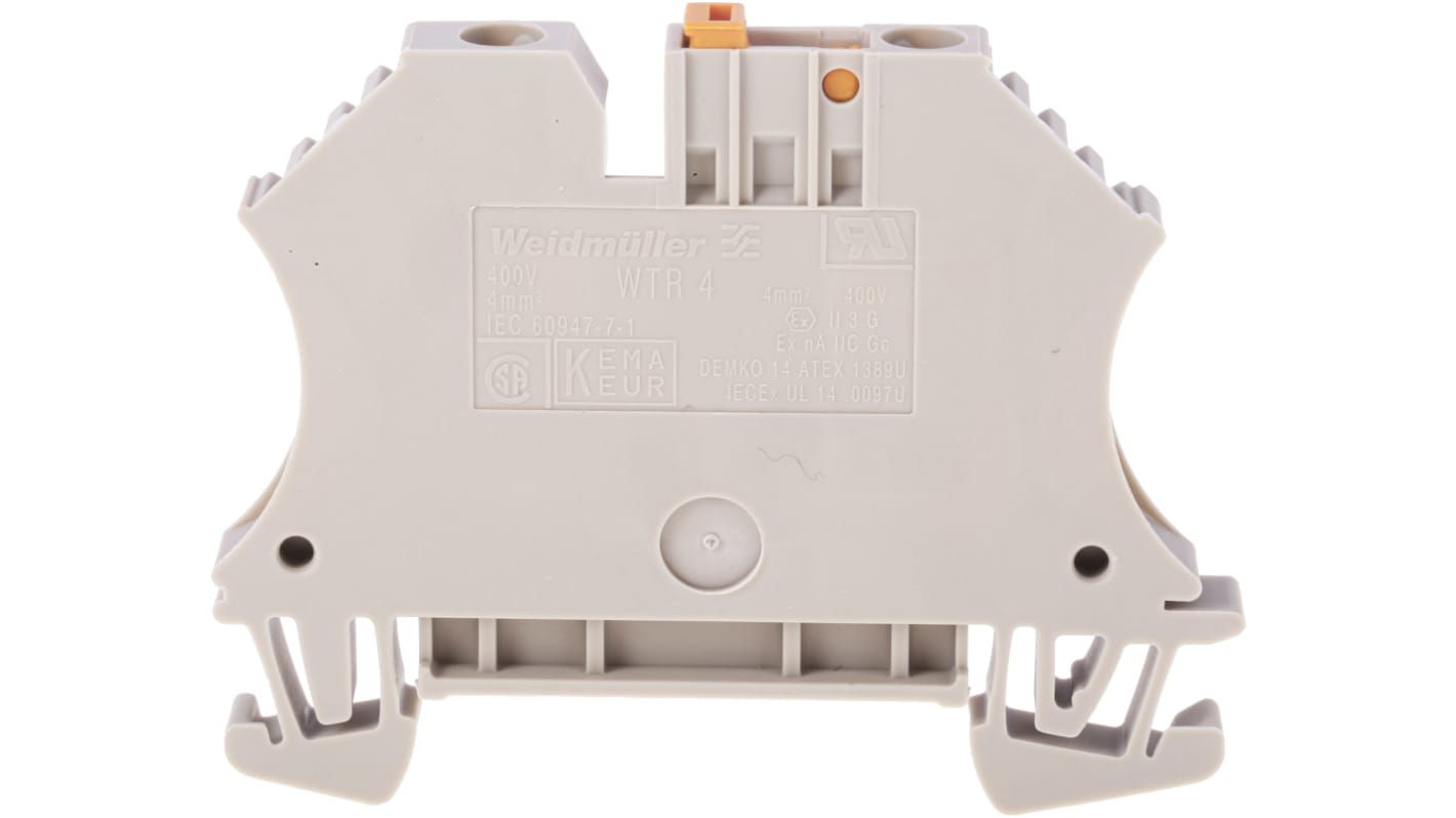 Morsettiera di scollegamento Weidmuller 32A a vite - Serie W - 7910180000. Contatto standard a blocchi per ingegneria e automazione, resistente agli urti e versatile.