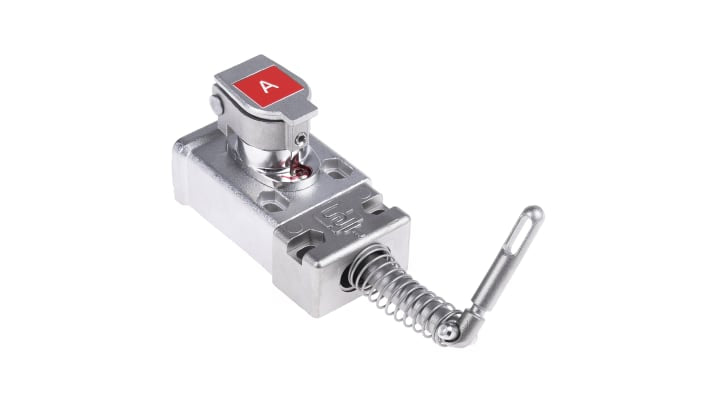 Interruttore di interblocco di sicurezza a chiave Allen Bradley Guardmaster 440T-MSALE100A, acciaio inox, dimensioni 48x151x34 mm, grado di protezione IP20.