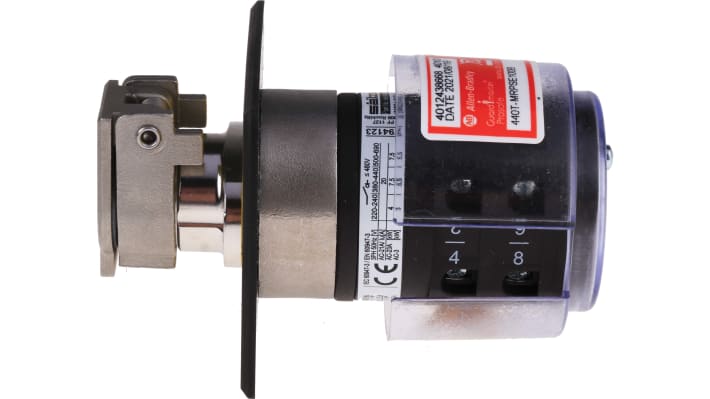 Interruttore di interblocco di sicurezza Allen Bradley Guardmaster 440T-MRPSE100B, montaggio a pannello, grado di protezione IP20, corrente massima 20A.