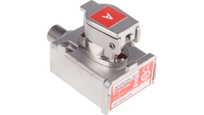 Interruttore di interblocco di sicurezza a chiave Allen Bradley Guardmaster 440T-MSBLE100A, acciaio inox, dimensioni 151x48x34mm.