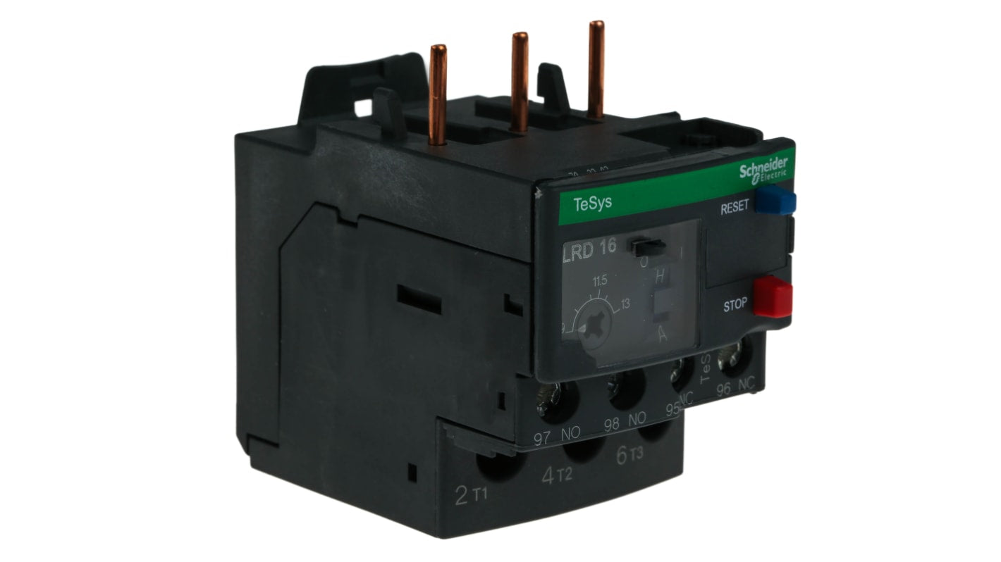 Relè di sovraccarico termico Schneider Electric LRD16 - 9-13A 690V c.a. TeSys - Protezione motori industriale.
