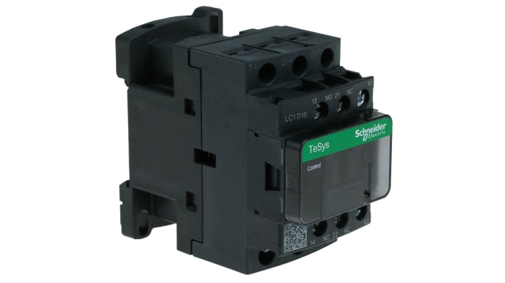 Contattore Schneider Electric LC1D18P7, 3 poli, 7,5 kW, 230 V c.a. - Ideale per ambienti difficili e applicazioni industriali.
