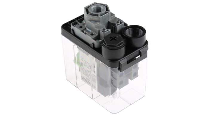 Sensore di pressione differenziale Telemecanique Sensors XMAV06L2135, max 6 bar, uscita relè, grado di protezione IP54.