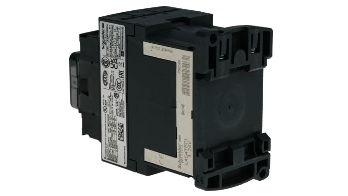 Contattore Schneider Electric LC1D09BL, 3P 3NA 9A 4kW 24V CC per circuiti di controllo industriale. Ideale per settori agricoli e alimentari.