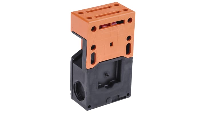 Interruttore di interblocco Siemens 3SE2243-0XX40, configurazione NO/NC, grado di protezione IP65, dimensioni 90mm x 52mm x 30mm.