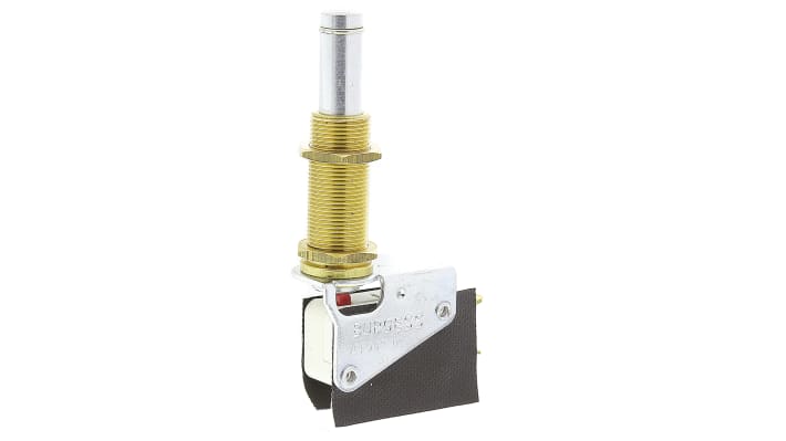 Microinterruttore Saia-Burgess 44607 SP-CO IP67 con attuatore a linguetta, montaggio foro 12 mm, corrente 15 A, temperatura -10/+85 °C.