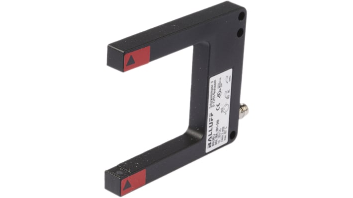 Sensore fotoelettrico a forcella BALLUFF BGL 50 A-001-S49, rilevamento 50 mm, uscita PNP, grado di protezione IP67.