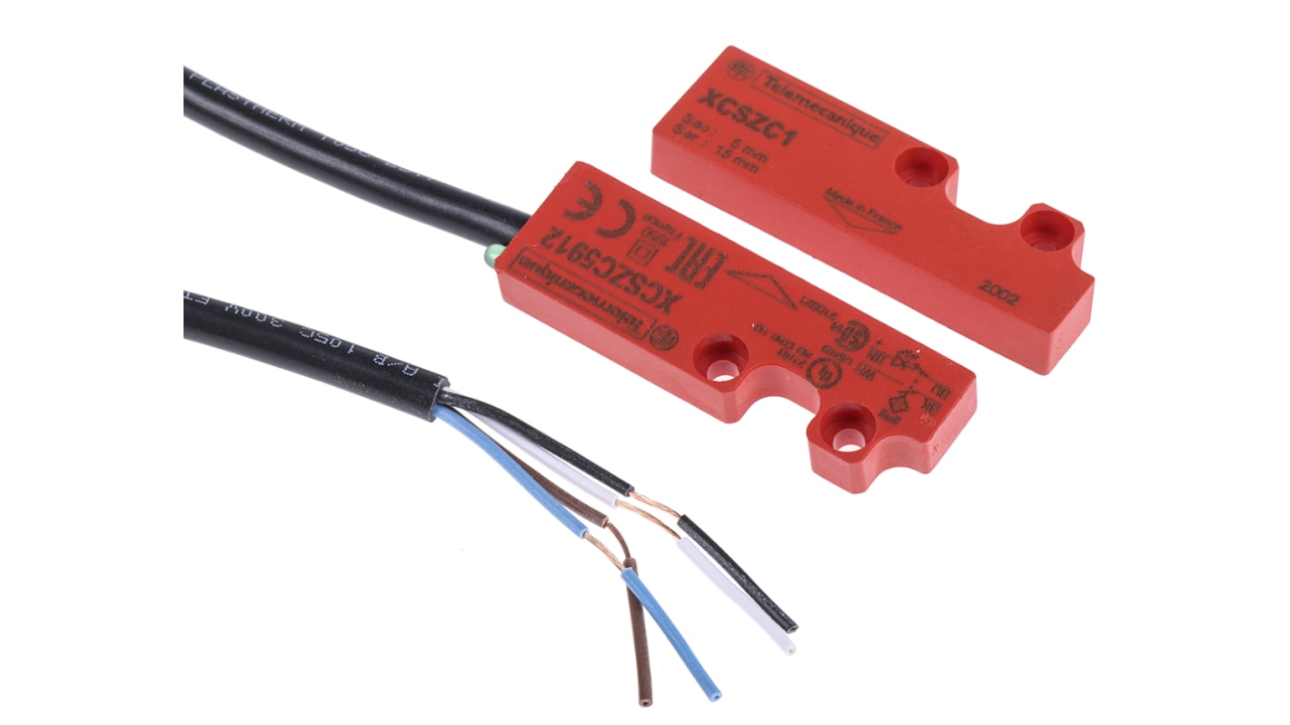 Interruttore di sicurezza magnetico Telemecanique Sensors XCSDMC5912 - 24V cc, distanza di commutazione 5 mm, IP66. Ideale per CNC e industria manifatturiera.
