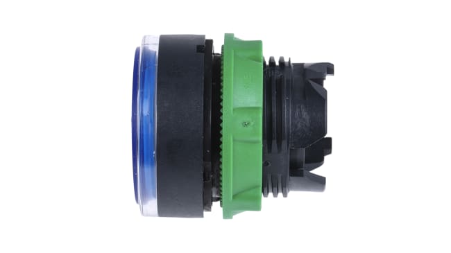 Schneider Electric ZB5AW363 - Testa pulsante illuminata, blu, 22mm - Serie Harmony XB5. Resistente, ideale per macchinari industriali.