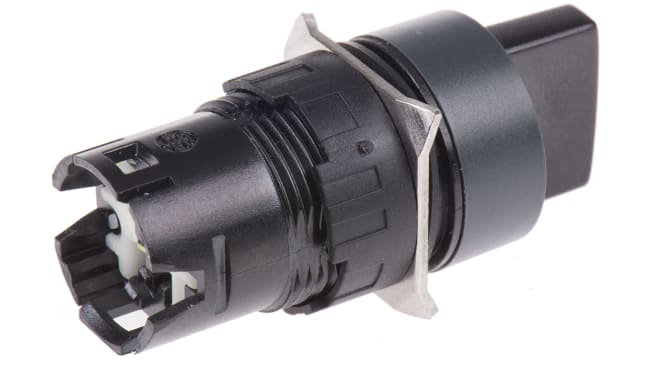 Selettore a testa rotonda Schneider Electric Harmony XB6, nero, 2 posizioni, montaggio su foro da 16 mm, grado di protezione IP65.