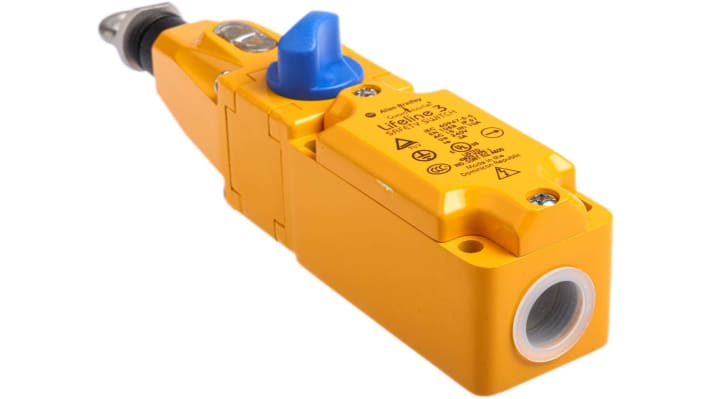 Interruttore a fune Allen Bradley Guardmaster 440E-D13112, configurazione 3NC/1NA, grado di protezione IP67, montaggio Diritto.