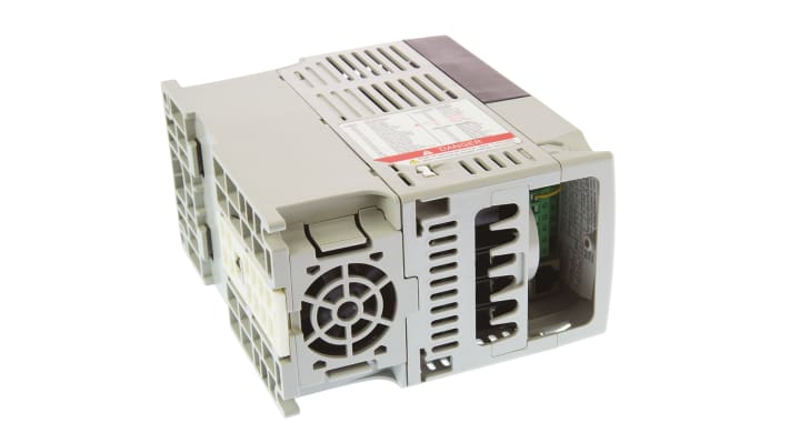 Allen Bradley 22A-A1P5N114, inverter monofase 0,2 kW, 230 V, montaggio su guida DIN, dimensioni 152x80x136 mm.