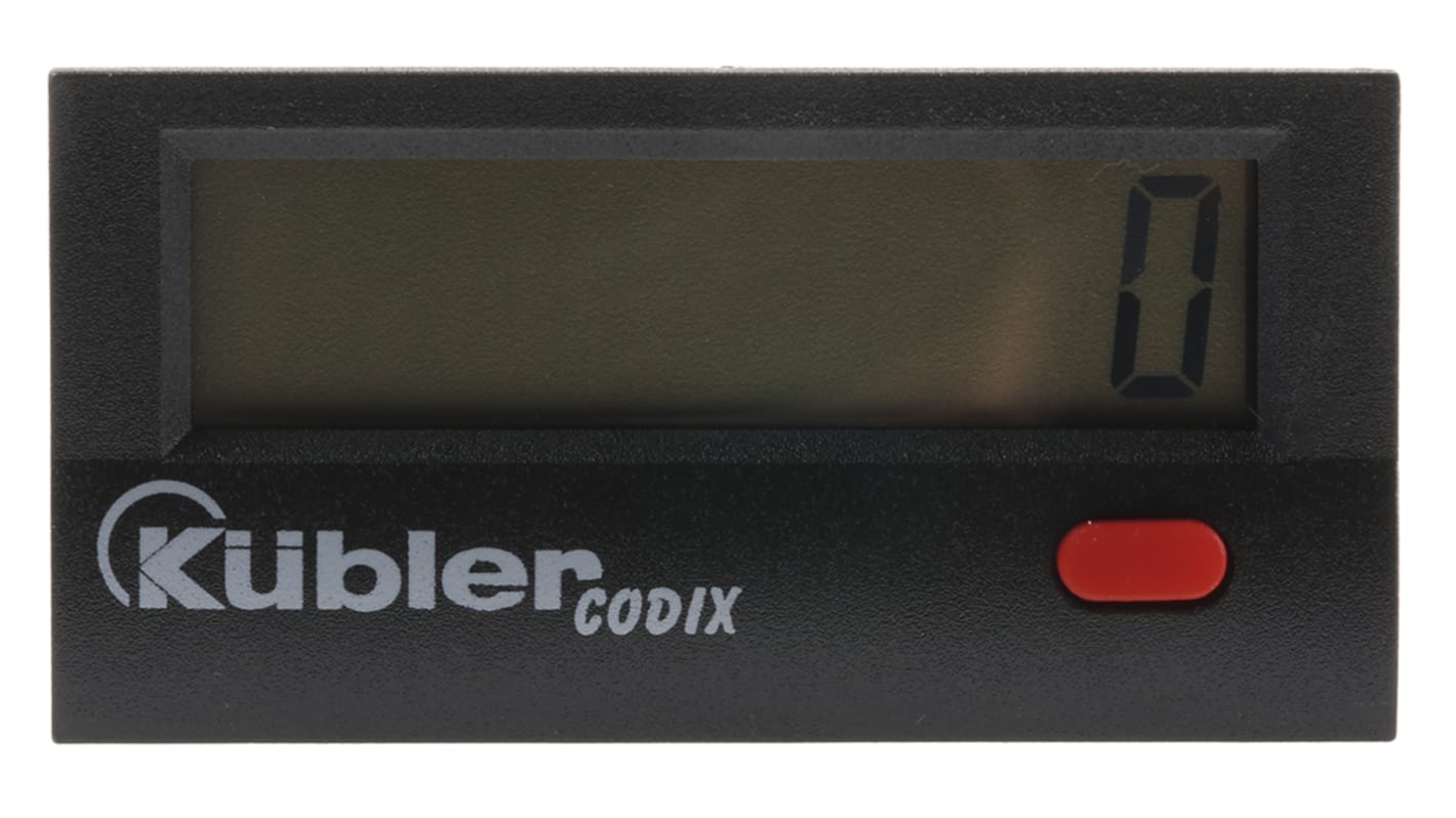 Contatore Kübler 6.133.012.861, LCD 8 cifre, alimentazione 4-30 V c.c., montaggio a pannello, grado di protezione IP65.