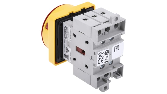 Interruttore di isolamento Allen Bradley 194E-E16-1753-4N, 3 poli, montaggio a pannello, grado di protezione IP66, dimensioni 63x36x51 mm.