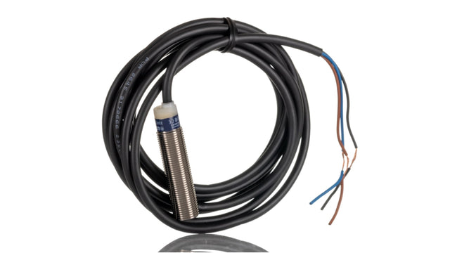 Sensore di prossimità induttivo Telemecanique XS612B1PAL2, cilindrico M12, 4 mm, PNP, 12-48V CC, IP69K. Ideale per applicazioni industriali.