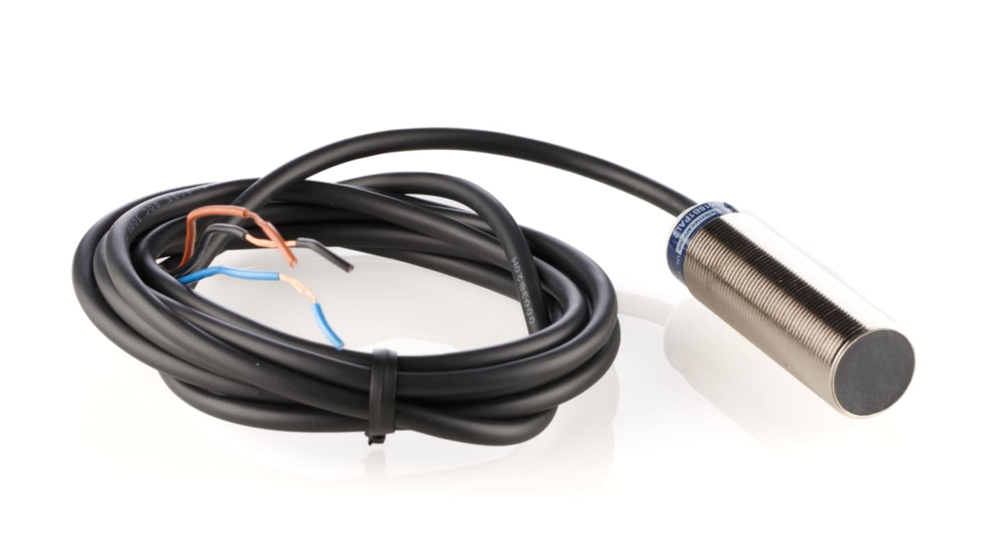 Telemecanique Sensors XS618B1PAL2: Sensore di prossimità induttivo M18 x 1, rilevamento 8 mm, PNP. Ideale per applicazioni industriali.