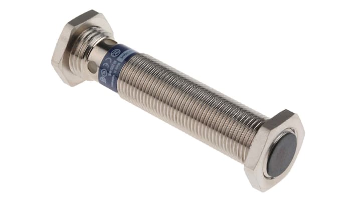 Sensore di prossimità cilindrico Telemecanique Sensors XS612B1MAU20, M12, rilevamento 4 mm, IP67/IP69K, alimentazione 20-264 V.