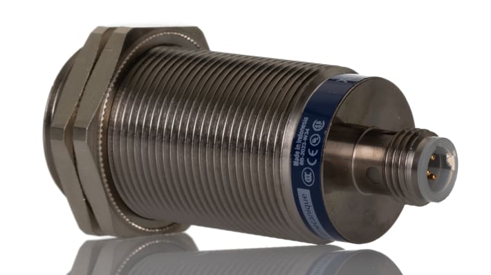 Sensore di prossimità cilindrico Telemecanique Sensors XS630B1MAU20, M30, rilevamento 15 mm, IP67/IP69K, alimentazione 20-264 V.