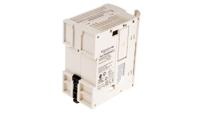 Modulo logico Schneider Electric TWDLMDA40DTK, 16 uscite, alimentazione 24 V c.c., montaggio su guida DIN, dimensioni 90 x 47,5 x 70 mm.
