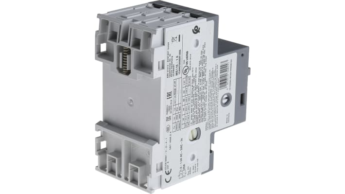 Interruttore automatico del motore ABB 1SAM250000R1006 MS116-1.6, 1,6 A, 690 V, 3 poli, dimensioni 90 x 45 x 80,1 mm, grado di protezione IP20.