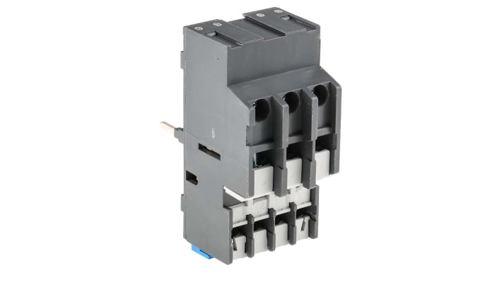 Relè di sovraccarico termico ABB 1SAZ211201R1043, montaggio a clip, 1 NO + 1 NC, corrente 11 A, dimensioni 44x80x94 mm, grado di protezione IP20.