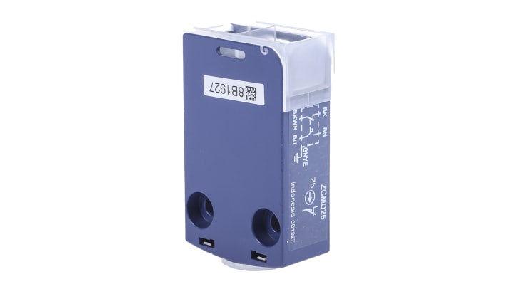 Interruttore di fine corsa Telemecanique Sensors ZCMD25, configurazione NO/NC, grado di protezione IP66/IP67, dimensioni 30x50x16 mm.