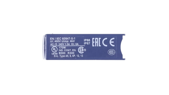 Interruttore di fine corsa Telemecanique Sensors ZCMD25, configurazione NO/NC, grado di protezione IP66/IP67, dimensioni 30x50x16 mm.