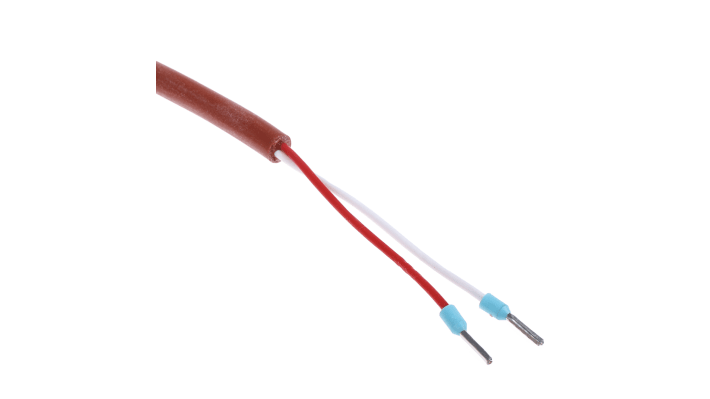 Sensore di temperatura Jumo 902150/10-378-1003-1-6-50-11-2500/000, RTD PT100, sonda 50mm, acciaio inox, -50°C/+180°C, cavo 2.5m.