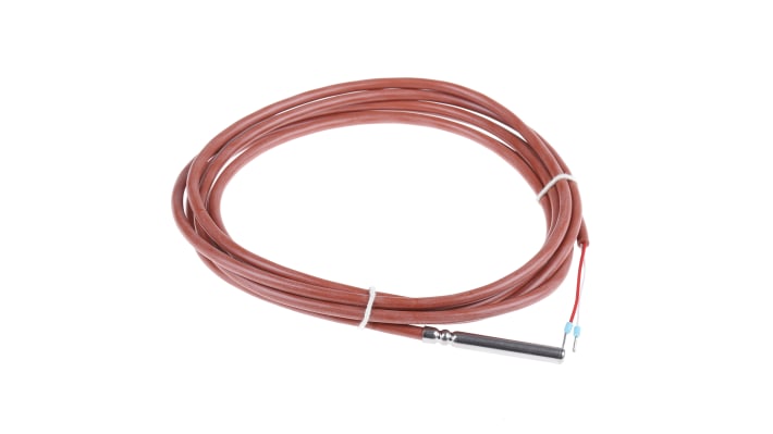 Sensore di temperatura Jumo 902150/10-378-1003-1-6-50-11-2500/000, RTD PT100, sonda 50mm, acciaio inox, -50°C/+180°C, cavo 2.5m.