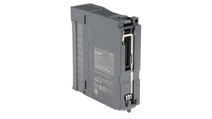 Modulo I/O PLC Mitsubishi Electric QY80, 16 uscite a transistor, dimensioni 98 x 27,4 x 90 mm, per automazione industriale.
