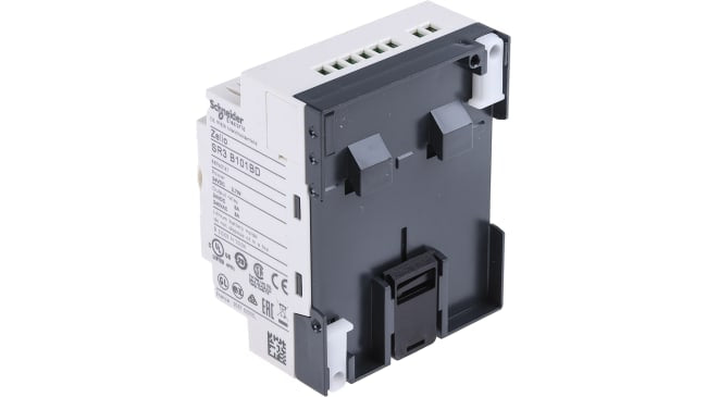 Modulo logico Schneider Electric SR3B101BD 6 ingressi 4 uscite 24V c.c. per automazione HVAC e controllo macchinari.