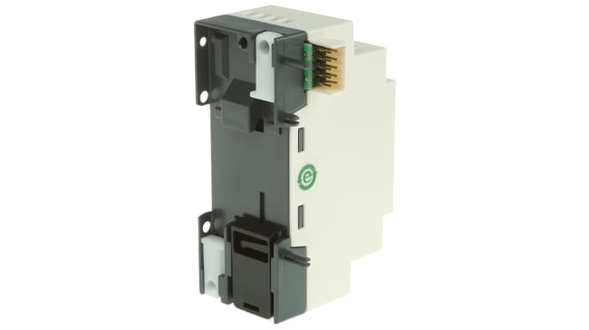 Modulo I/O Schneider Electric SR3XT61BD per guida DIN, 4 ingressi discreti, 2 uscite relè, 24 V cc, dimensioni 110 x 35,5 x 59,5 mm.
