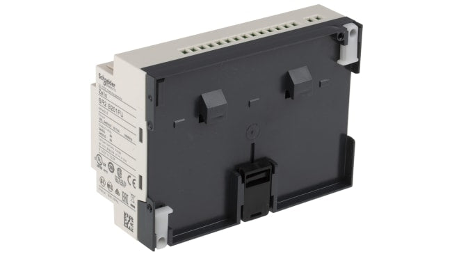 Schneider Electric SR2B201FU: Modulo logico Zelio Logic Smart con 12 ingressi e 8 uscite, ideale per automazione industriale.