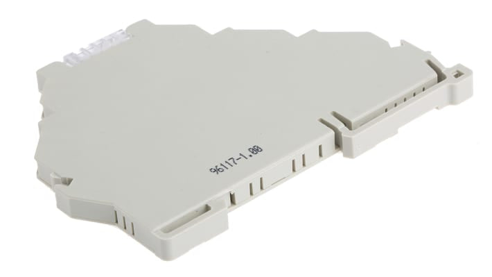 Relè a stato solido Wieland 80.020.4100.0 per guida DIN, corrente 0,5 A, tensione 4,4-53 V, larghezza 6,2 mm, LED di stato.