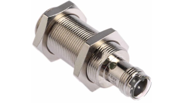 Sensore di prossimità cilindrico NPN Omron E2AM18KS08M1C1, M18 x 1, rilevamento 8 mm, IP67, alimentazione 12-24 V c.c.