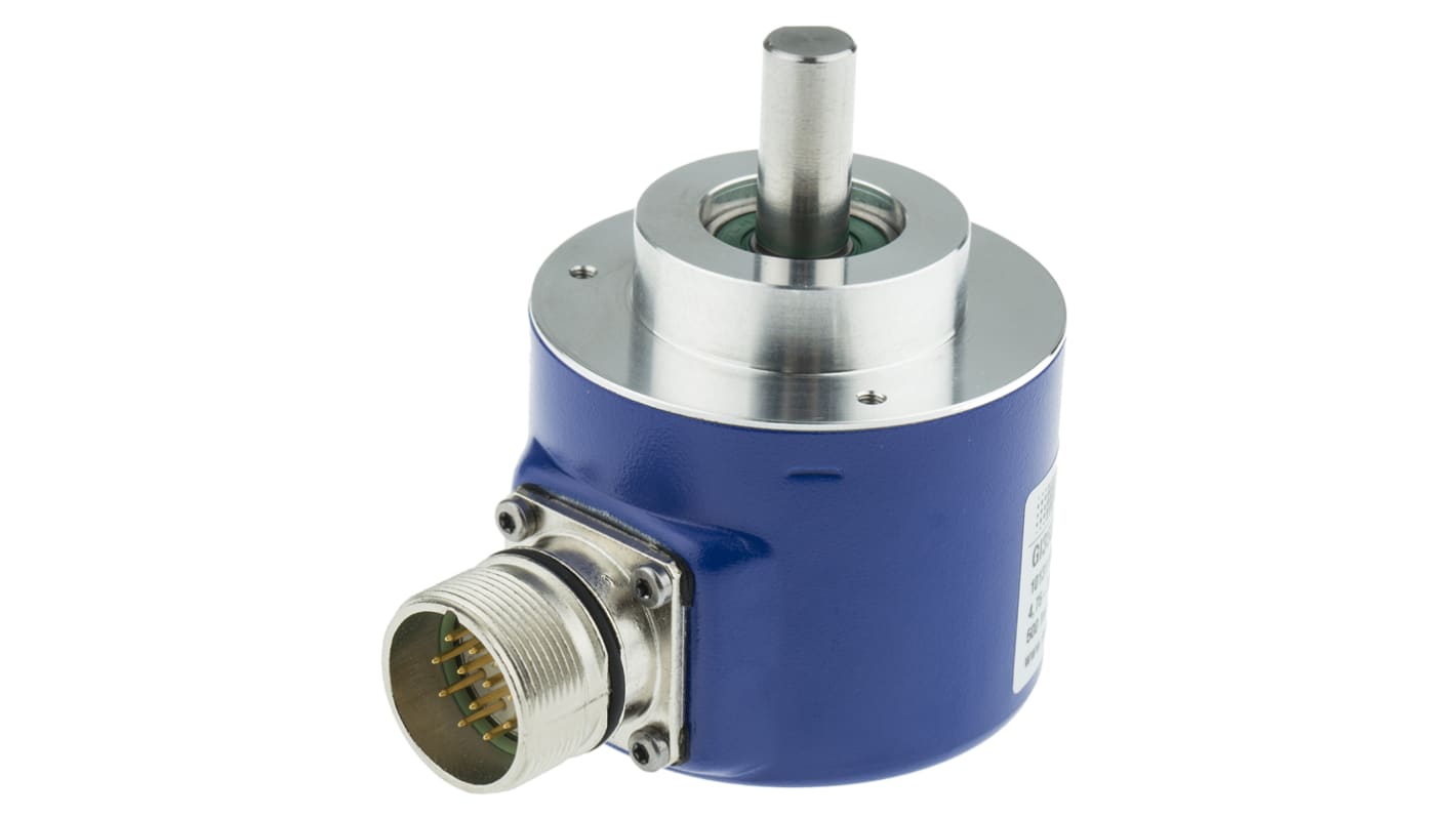 Encoder incrementale Baumer GI355.070R015, 500 impulsi/giro, tecnologia ottica, IP54, 10 mm albero, M23.