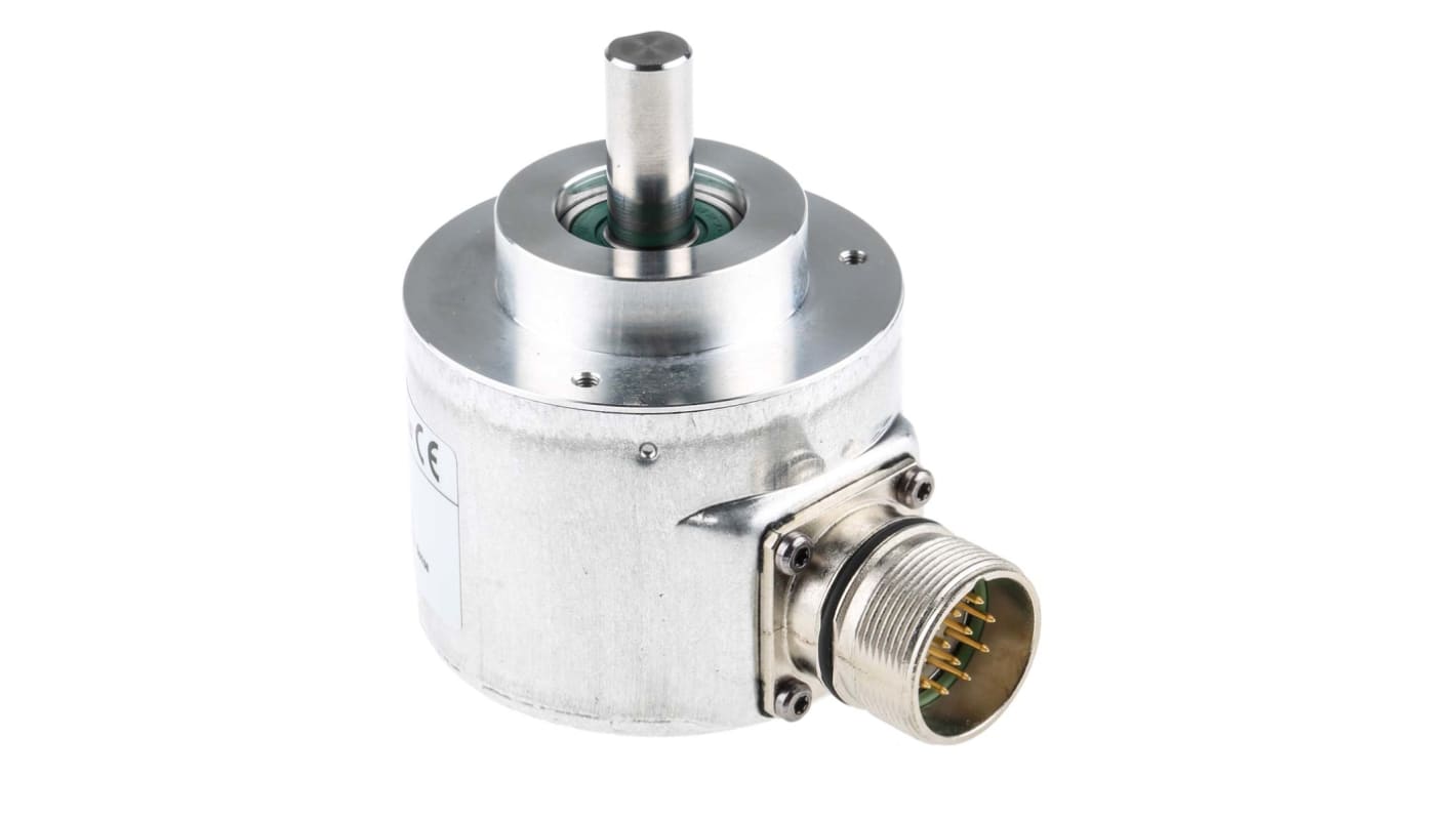 Baumer GI355.070R035, encoder incrementale ottico, risoluzione 5000 impulsi/giro, alimentazione 4,75-30 V cc, flangia M23.