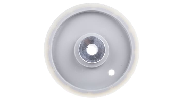 Ruota per encoder Baumer MR241.07D, circonferenza 20 cm, foro 7 mm, include staffa di montaggio e viti.