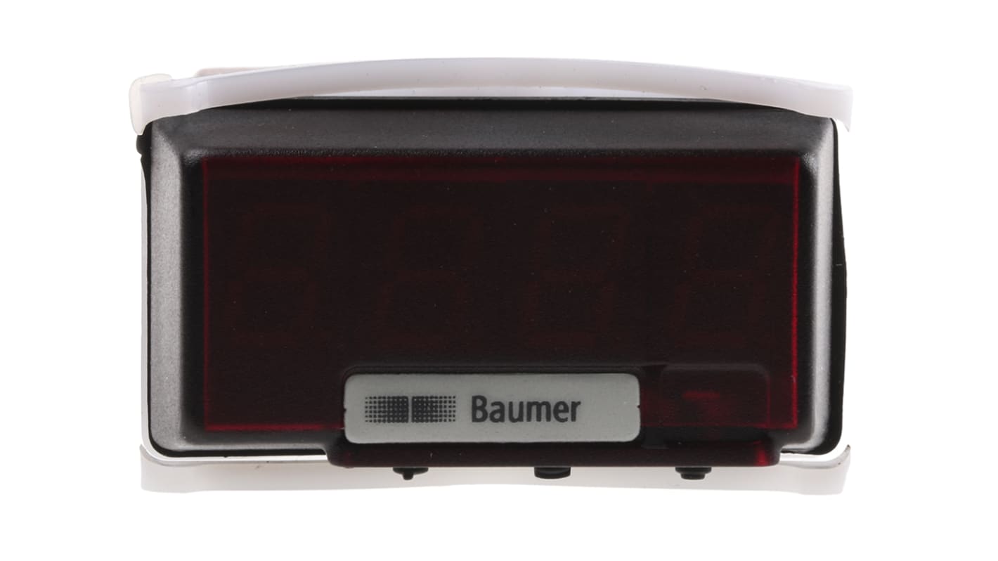 Regolatore di temperatura On/Off Baumer PA201.005AX01, alimentazione 10-70 V c.c., display LED rosso 10 mm, alloggiamento DIN 24 x 48 mm.
