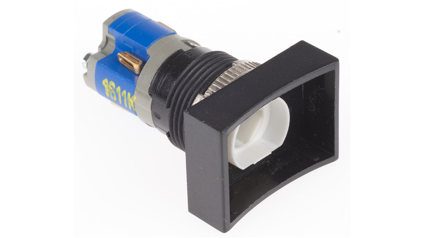 Blocco contatti pulsante Saia-Burgess TH510108000, 1CO, montaggio in pannelli fino a 6 mm, connettore femmina per lampada T1 3/4.