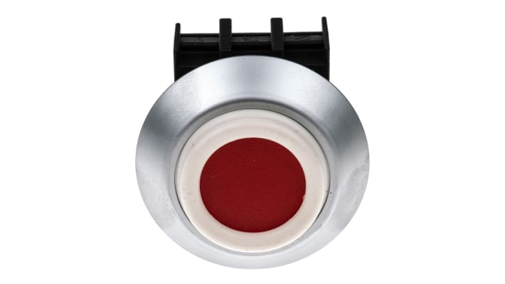 Attuatore pulsante Schmersal NDT RT, rosso, diametro 22mm, IP69K, per installazione su pannello macchina, altezza 11mm.