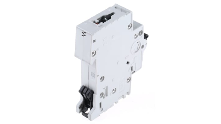 Interruttore magnetotermico ABB S201-C6, 1P 6A, Tipo C, montaggio su guida DIN, tensione nominale 253V.