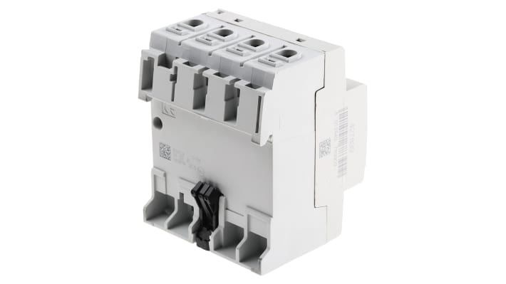 Interruttore differenziale RCCB ABB F200, 4 poli, 63A, sensibilità 300mA, montaggio su guida DIN, dimensioni 70x85x69 mm.