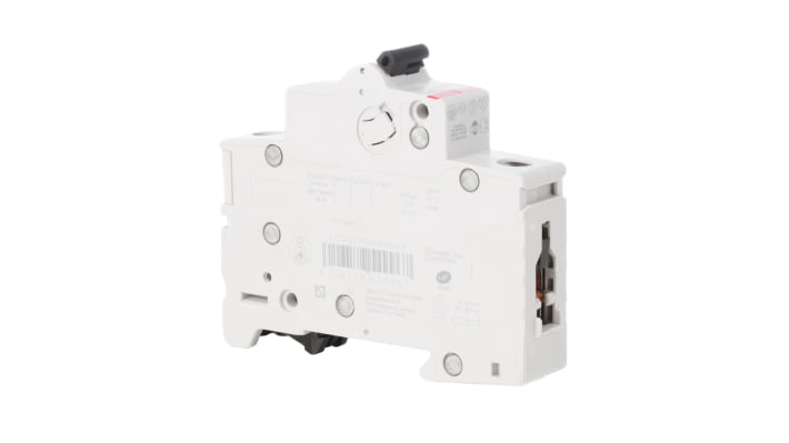 Interruttore magnetotermico ABB S201B6, unipolare, 6A, 253V CA, montaggio su guida DIN, dimensioni 88mm x 17.5mm x 69mm.