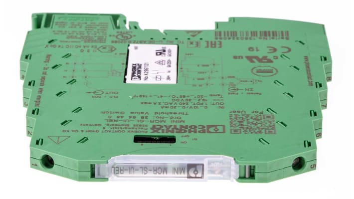 Condizionatore di segnale Phoenix Contact 2864480, ATEX, ingresso 0-10 V, montaggio su guida DIN, dimensioni 6,2 mm.