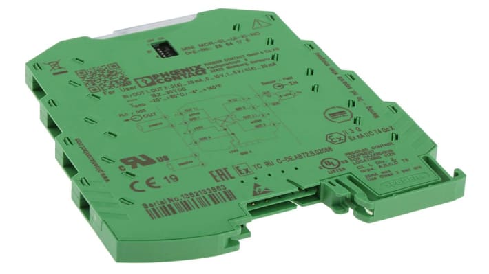 Condizionatore di segnale Phoenix Contact 2864176, 4 vie, ATEX, montaggio su guida DIN, 6,2 mm di larghezza, alimentazione 24V cc.