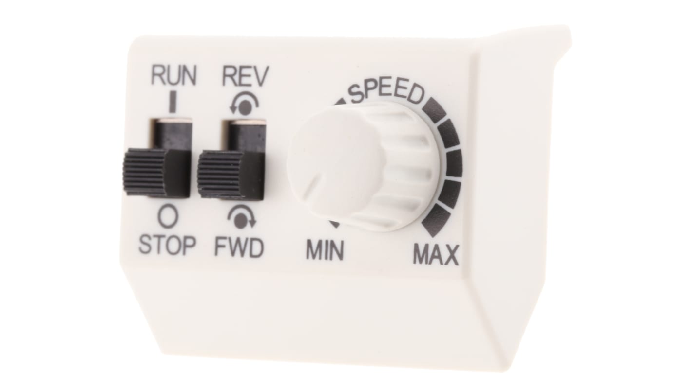 ABB XUK001733, potenziometro per controllo velocità ACS55, con interruttore avvio/arresto e connessione diretta I/O.